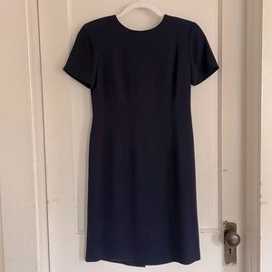 Navy Sheath Dress By Talbots.